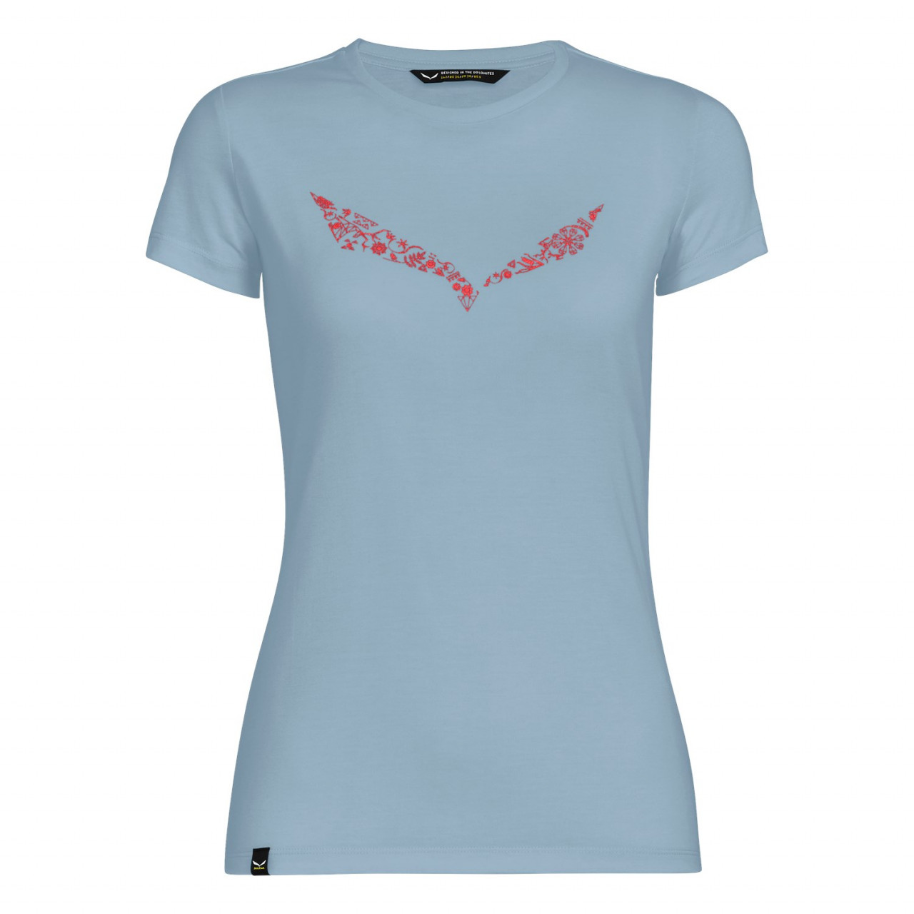 Salewa Women's Solidlogo Dri-Release® T-Shirts Grey/Blue YFX-068543